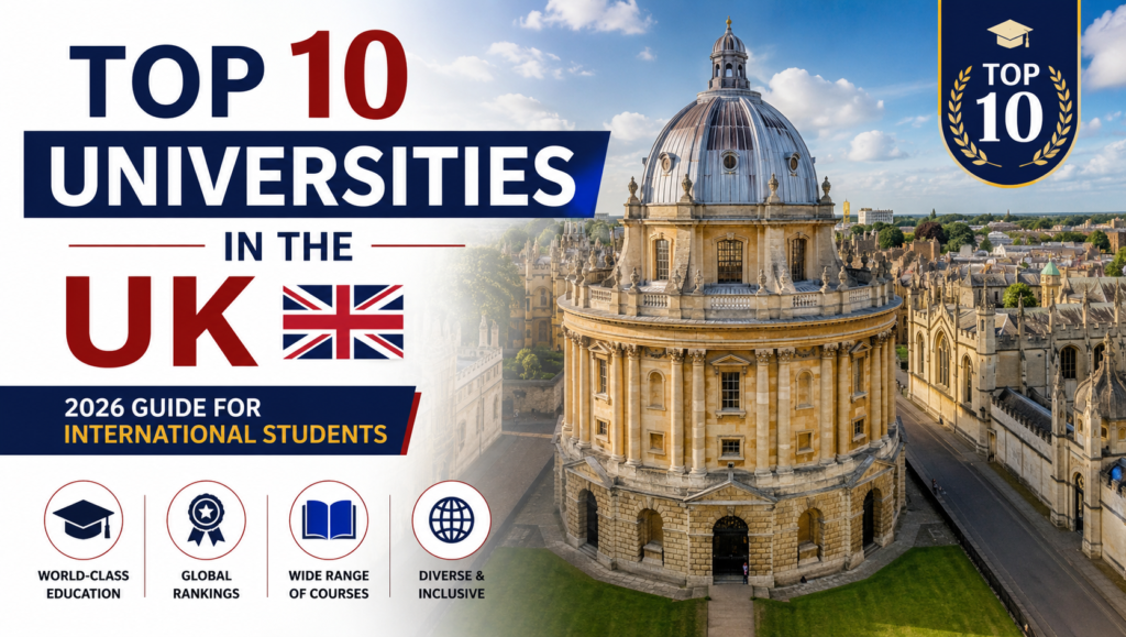 Top 10 universities in the UK