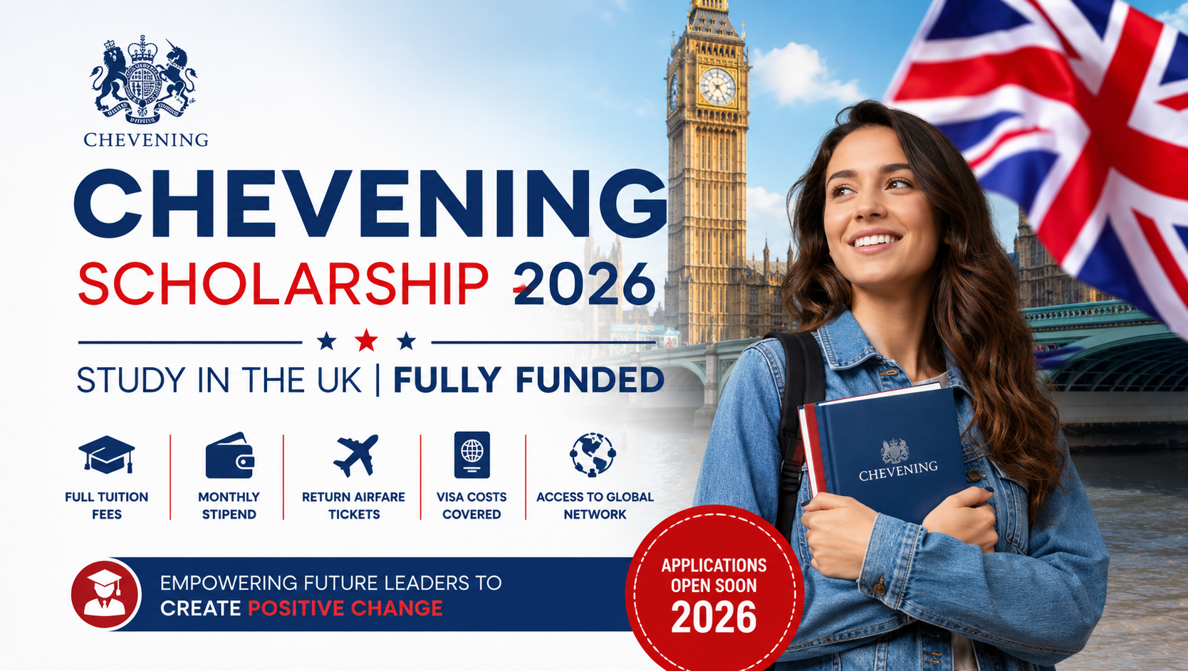 Read more about the article Chevening Scholarship 2026 in UK | Fully Funded Opportunity for International Students